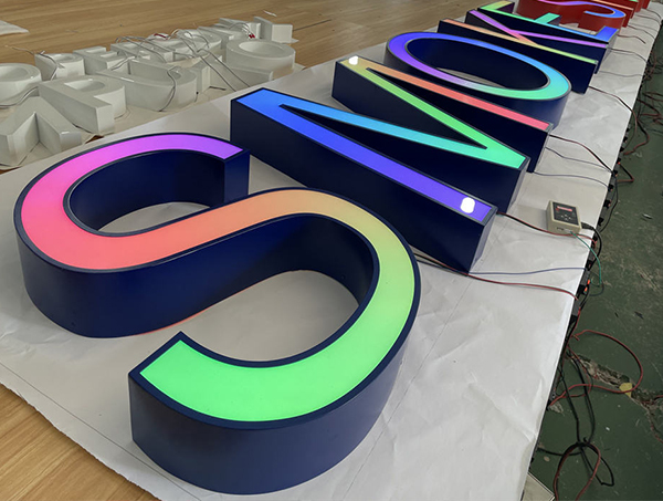 led幻彩发光字订做 平面字定制