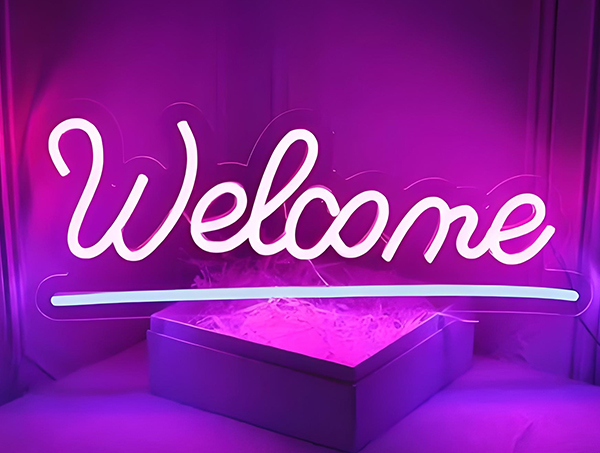 定制霓虹灯欢迎光临 Welcome neon