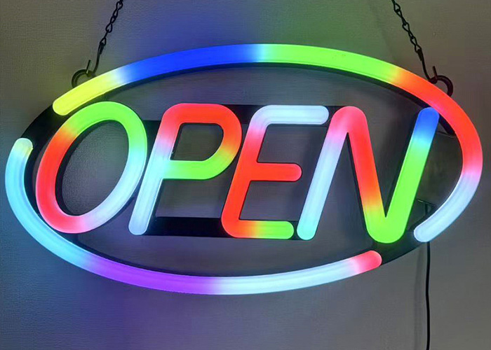 注塑亚克力LED霓虹灯与传统玻璃霓虹灯的对比