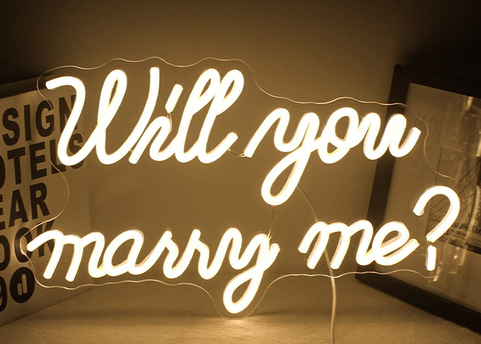 Will You Marry Me霓虹灯发光字
